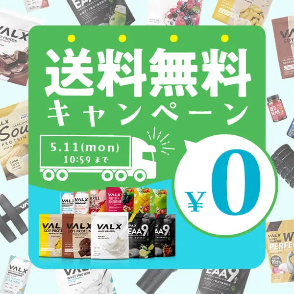 VALX 送料無料キャンペーン