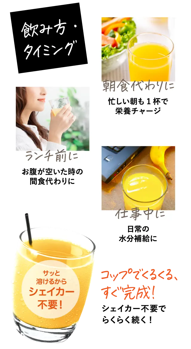 飲み方・タイミング