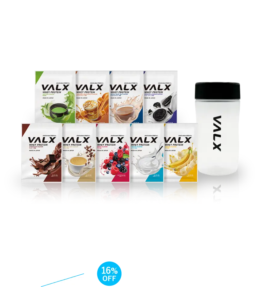 キャンペーンセットA ホエイプロテイン個包装コンプリートセット、クリアシェイカー（500ml） 16%OFF 2,980円