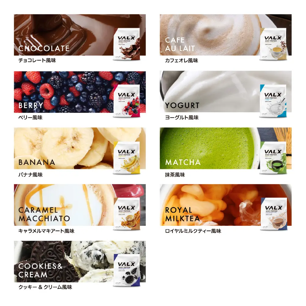 VALX WHERY PROTEIN バリエーション