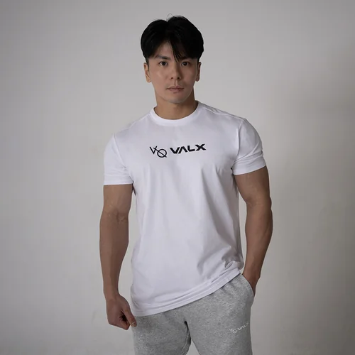 VANQUISH fitness Tシャツ Lyft veatm gym 公式限定】Vanquish Fitnessコラボ スリムフィットTシャツ（WH