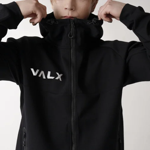 ユニセックス】VALXロゴプリントジップパーカー | プロテイン・サプリ