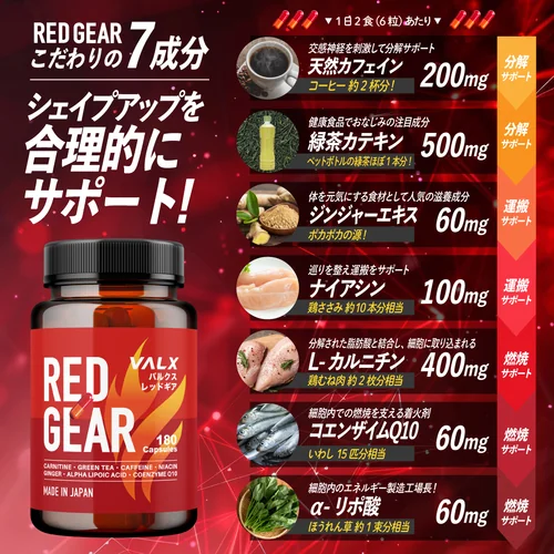 レッドギア+ナクセルセット | プロテイン・サプリ（クレアチン、EAA