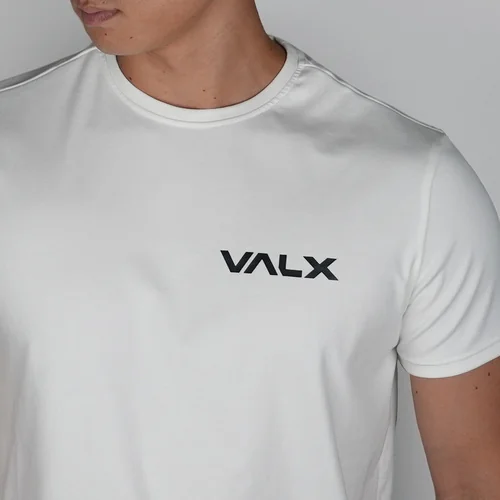 スリムフィットコットンストレッチTシャツ（WH） | プロテイン・サプリ