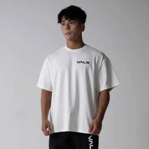 オーバーサイズコットンストレッチTシャツ（WH）