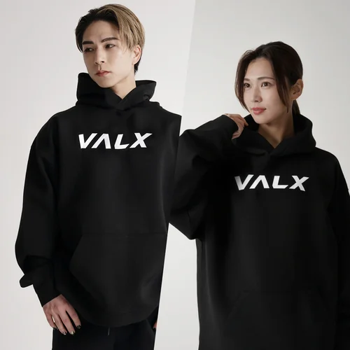 【ユニセックス】VALXロゴプリントフーディー