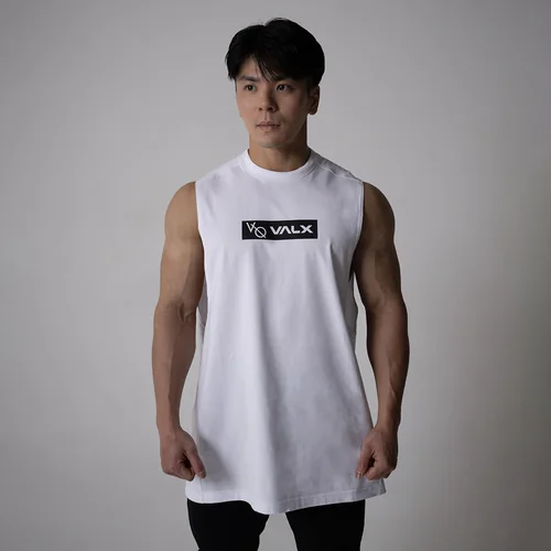 【公式限定】Vanquish Fitnessコラボ　スリーブレスTシャツ（WH）